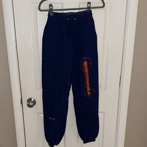 Shadow Hill Blue Sweatpants with Gold Label